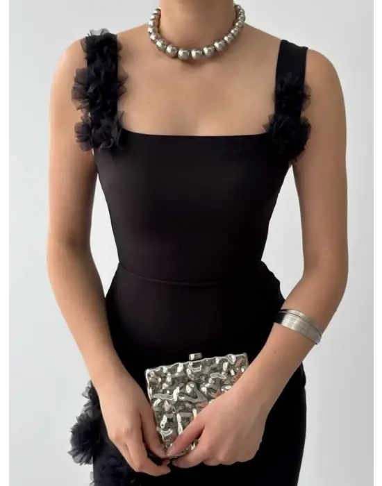 Omarı Zarif Mini Elbise Modeli