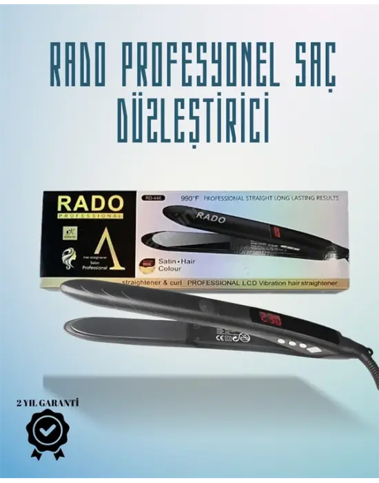 Rado Rd-446 Seyahat Dostu Saç Düzleştirici – Güvenlik Kilidi Ve Taşınabilir Tasarım