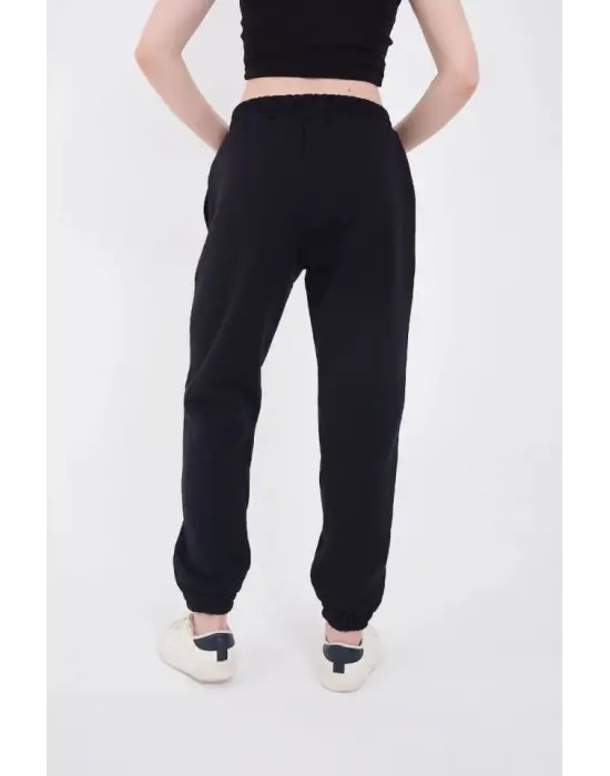 Omarı Lastikli Baskılı Eşofman Pantolon - Lacivert