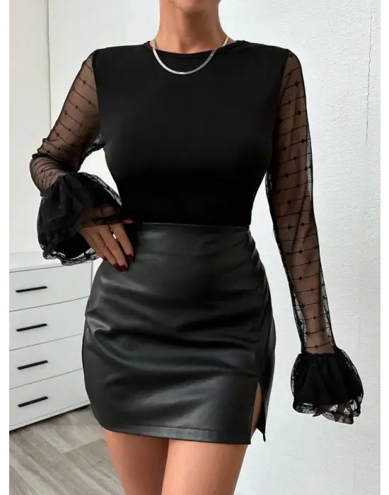 Omarı Ergonomik Tasarımlı Kadın Bisiklet Yaka Bluz