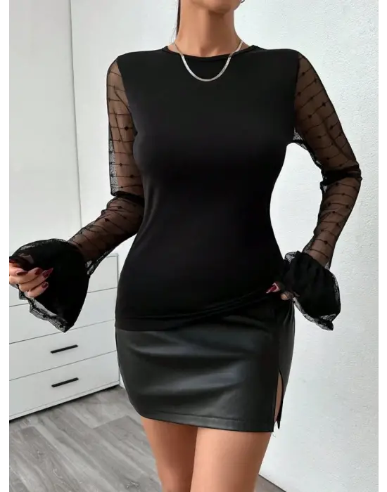 Omarı Ergonomik Tasarımlı Kadın Bisiklet Yaka Bluz