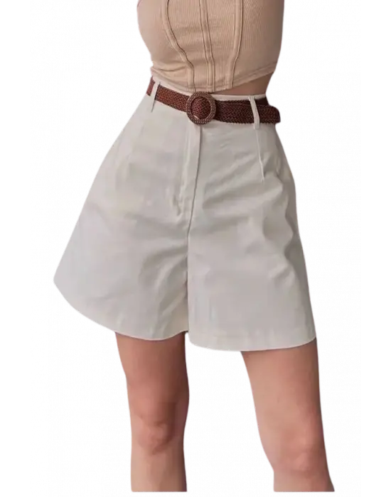 Modern Mom Şort Kemerli