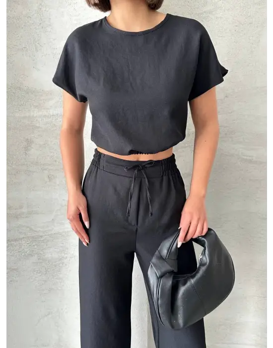 Omarı Şık Ve Rahat Bluz Pantolon Takımı