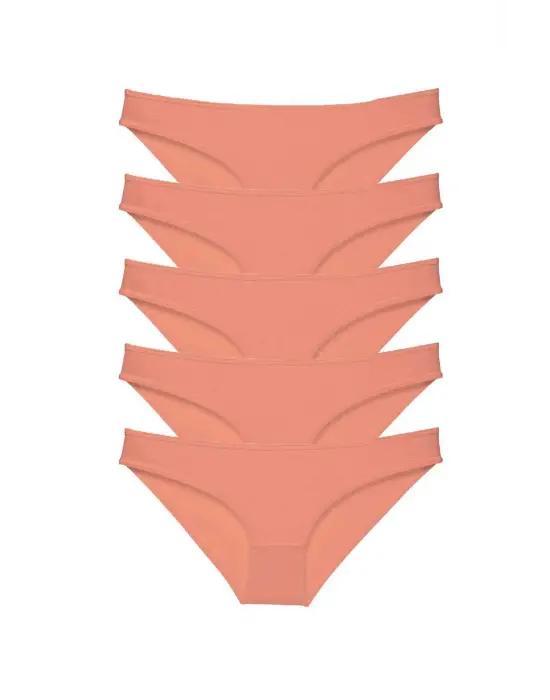 Omarı Süper Eko Set Likralı Kadın Slip Külot - Pudra