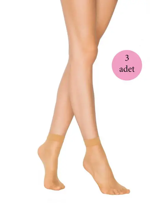 Omarı Rahat ve Şık 3lü Mat Soket Çorap Seti