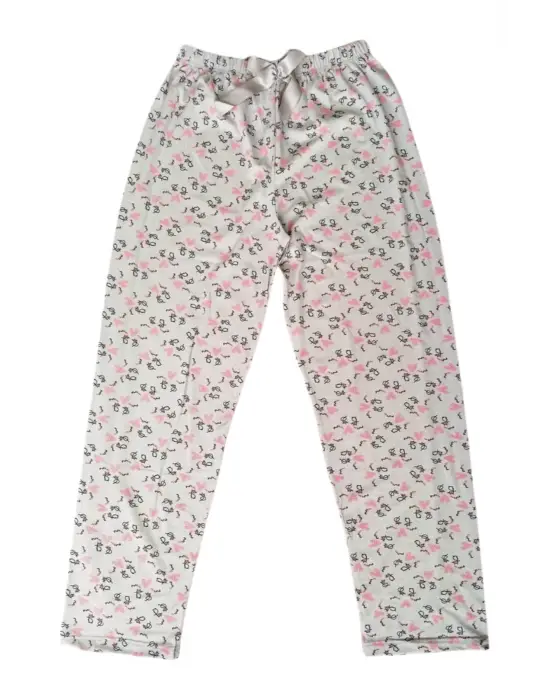 Omarı Mevsimlik Beli Lastikli Krem Pantolon