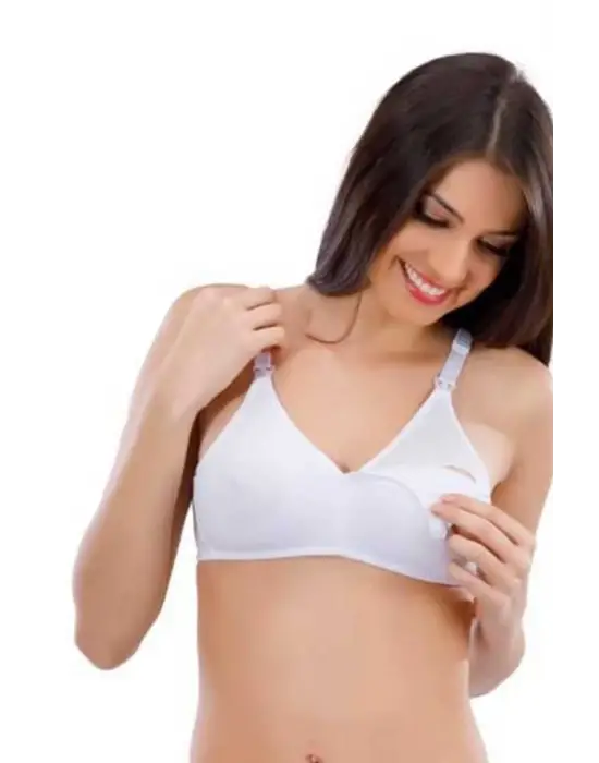 Omarı Penye Pamuklu Emzirme Sütyeni