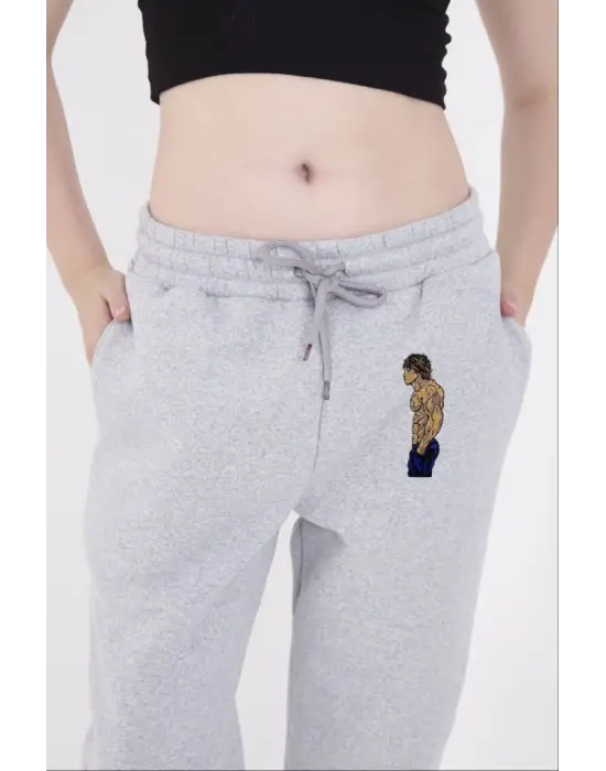 Omarı Modern ve Rahat Gri Eşofman Pantolon