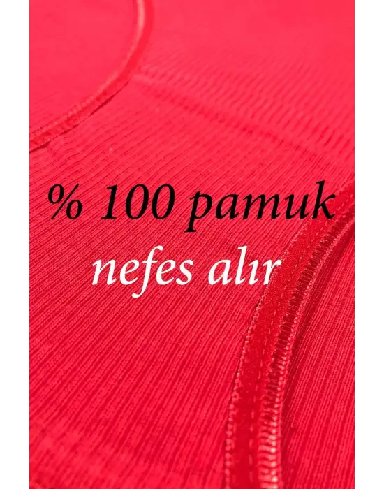 Omarı Yumuşak Pamuklu Kadın Bikini Külot Seti