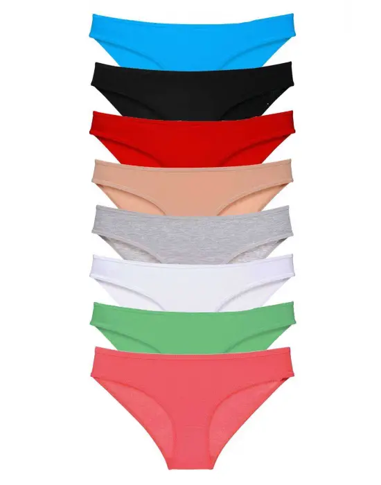 Omarı Süper Eko Set Likralı Kadın Slip Külot Set