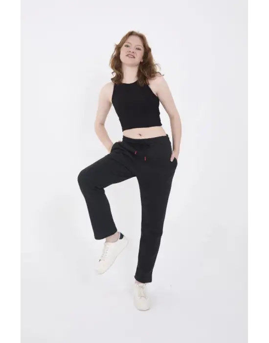 Omarı Hafif ve Rahat Unisex Eşofman Pantolon - Antrasit