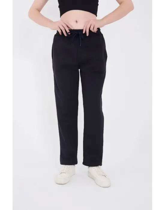 Omarı Rahat Kesim Lacivert Unisex Eşofman Pantolon