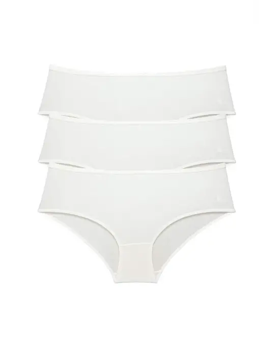 Omarı Yüksek Bel Bato Külot Seti Krem