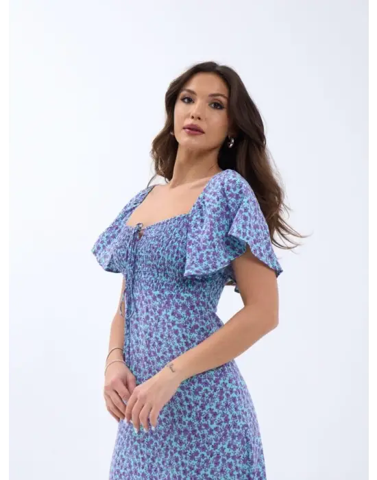 Omarı Elegan İnce Askılı Siyah Elbise