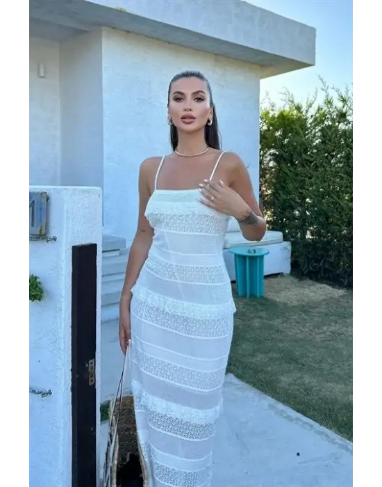 Regina Dantel Detay Elbise 2754-01