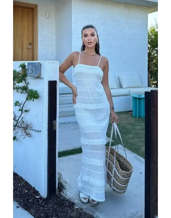 Regina Dantel Detay Elbise 2754-01