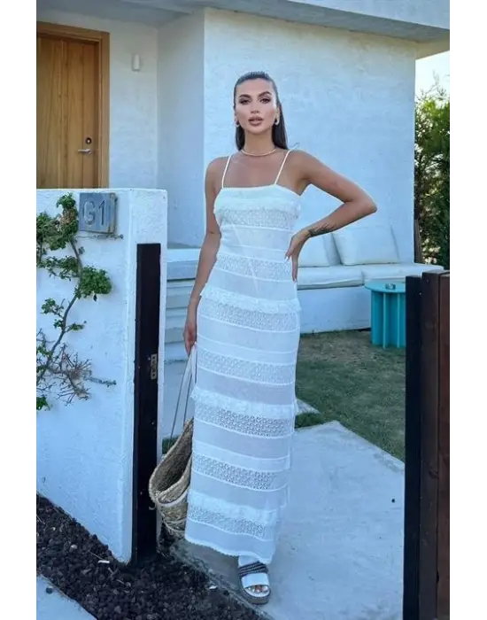 Regina Dantel Detay Elbise 2754-01