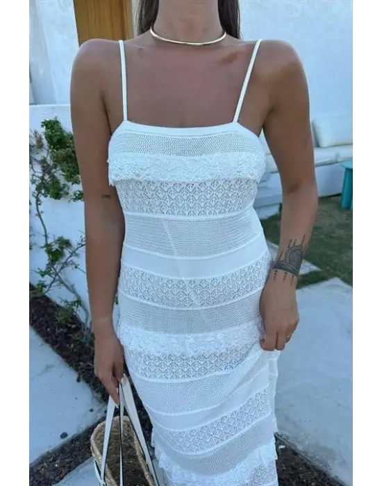 Regina Dantel Detay Elbise 2754-01