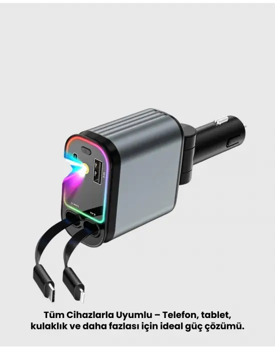 Renault, Peugeot, Citroen, Fiat Araçlar İçin Hızlı Şarjlı Araç Çakmaklık Adaptörü