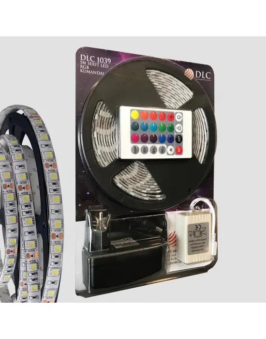 Omarı Dış ve İç Mekan için 5 Metre RGB Led Şerit Seti