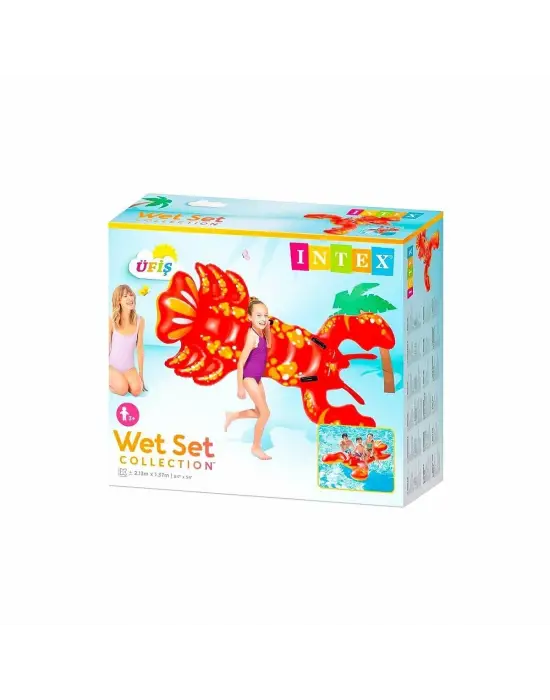 Omarı Büyük Boy 3D Istakoz Binici Oyuncak - Renkli Sahne