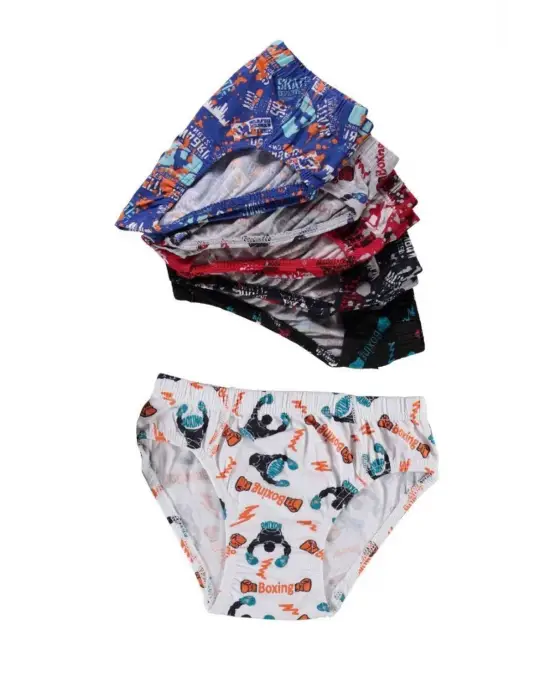 Omarı Desenli Erkek Çocuk Slip Seti