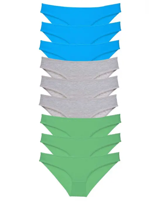 Omarı Süper Eko Set Likralı Kadın Slip Külot