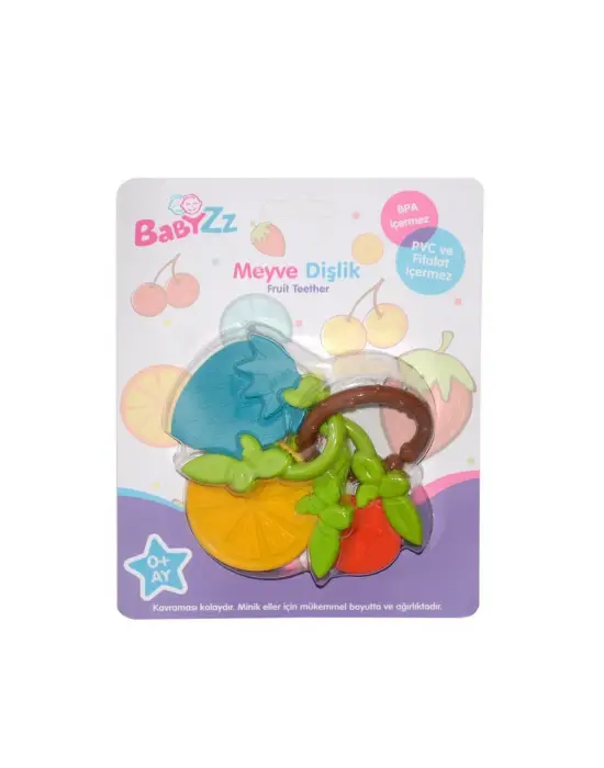 Omarı Renkli Meyve Dişlik - Bebeğiniz İçin Eğlenceli Diş Kaşıyıcı