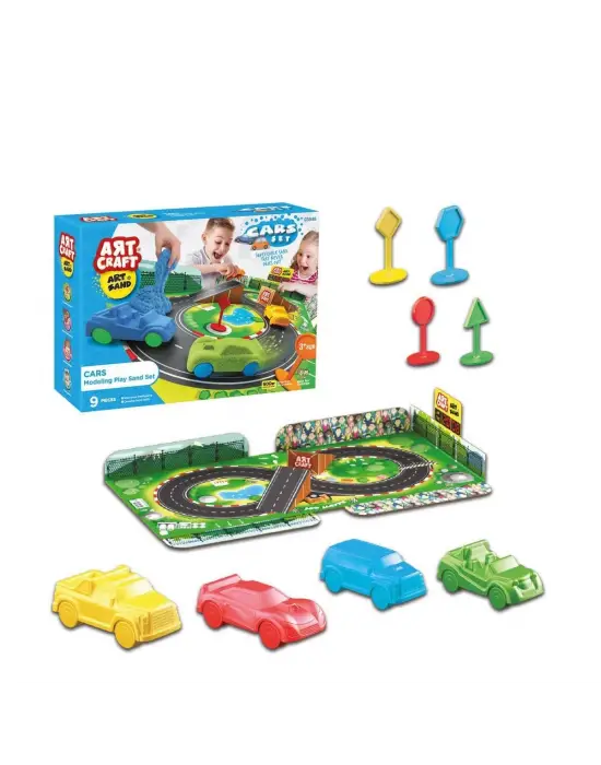 Omarı Yaratıcı Araba Kum Seti 600 gr - Oyuncağınızı Şekillendirin