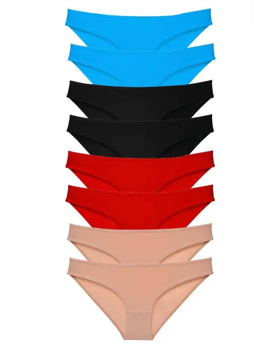 Omarı Süper Eko Set Likralı Kadın Slip Külot