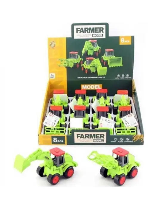 Omarı Çocuklar İçin Eğlenceli Sürüş Deneyimi - SÜRTMELİ TRAKTÖR SETİ