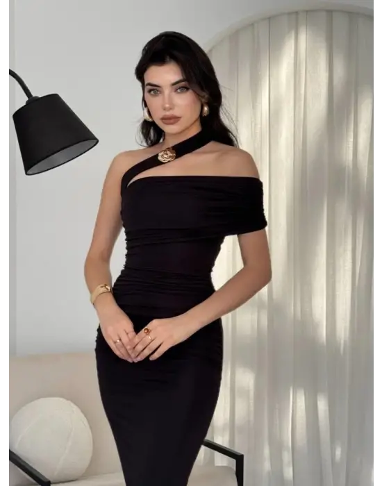 Reta Çapraz Omuz Elbise