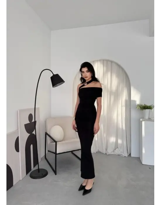 Reta Çapraz Omuz Elbise