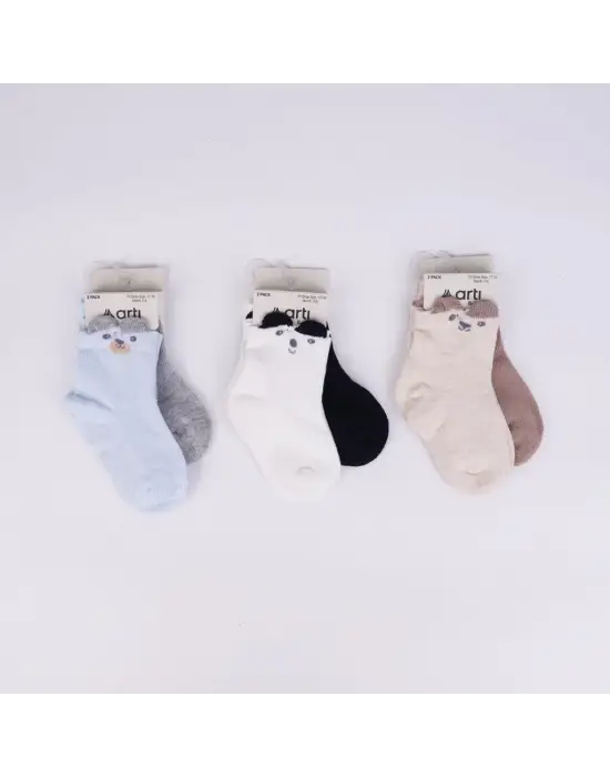 Retkit 2li Erkek Bebek Soket Çorap K44144 Asorti