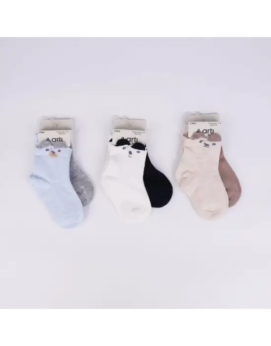 Retkit 2li Erkek Bebek Soket Çorap K44144 Asorti