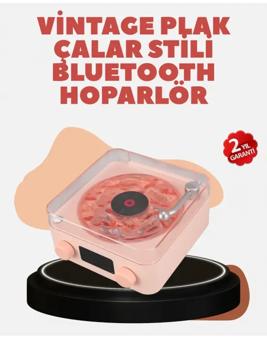 Retro Kristal Netliğinde Ses – Gece Işıklı Retro Bluetooth Hoparlör