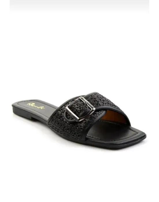 Omarı Siyah Cilt Terlik - Rahat ve Şık Tasarım