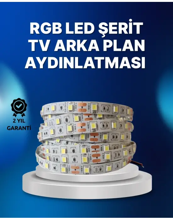 Rf Kumandalı Renk Değiştiren Tv Led Şerit 2mt