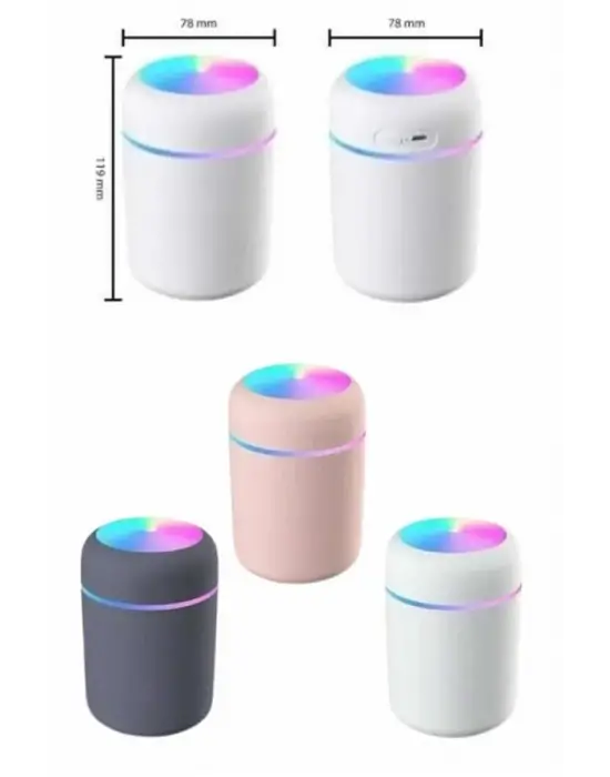 Rgb Işıklı Ulrasonik Ledli Hava Nemlendirici Buhar Makinesi Buhardanlık