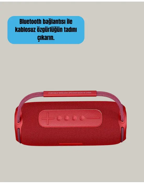 Rgb Led Işıklı 20w Taşınabilir Bluetooth Hoparlör Ipx6 Suya Dayanıklı