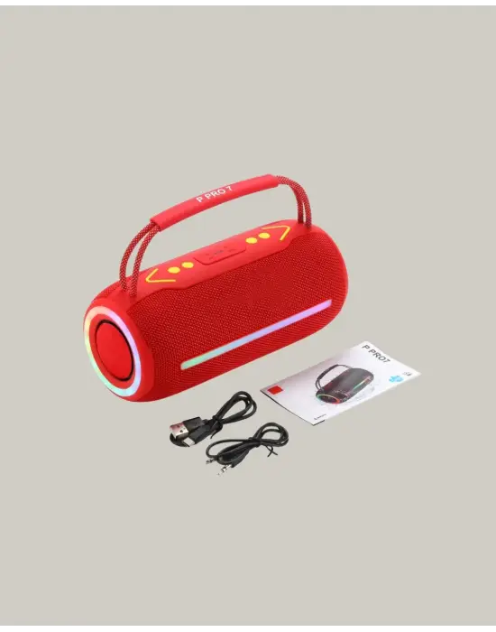 Rgb Led Işıklı 20w Taşınabilir Bluetooth Hoparlör Ipx6 Suya Dayanıklı