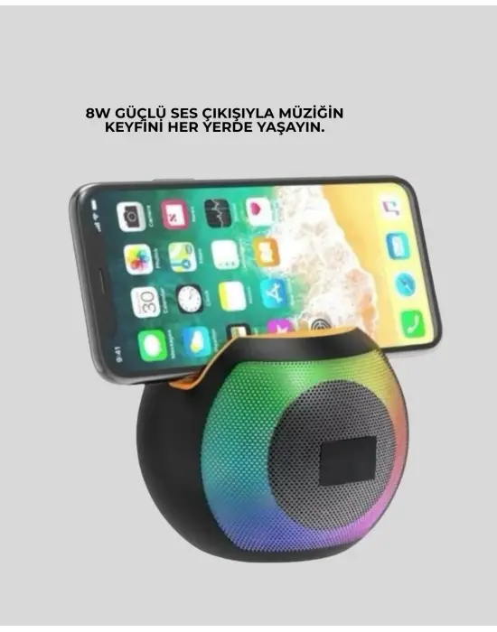 Rgb Led Işıklı Güçlü Baslı Kablosuz Hoparlör