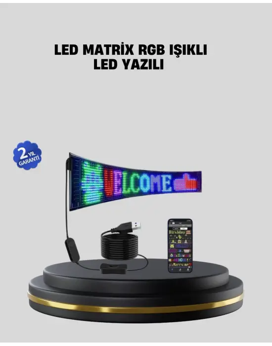 Rgb Led Panel Renkli Işık Efektli Dekoratif Aydınlatma