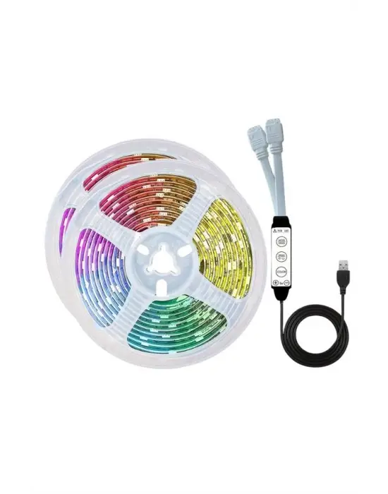 Rgb Neon Şerit Led Lamba 10 Metre İç Mekan Tasarımına Uygun