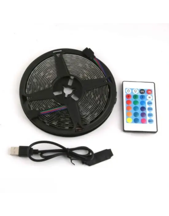 Rgb Şerit 30 Led Kumandalı Usb Bağlantılı