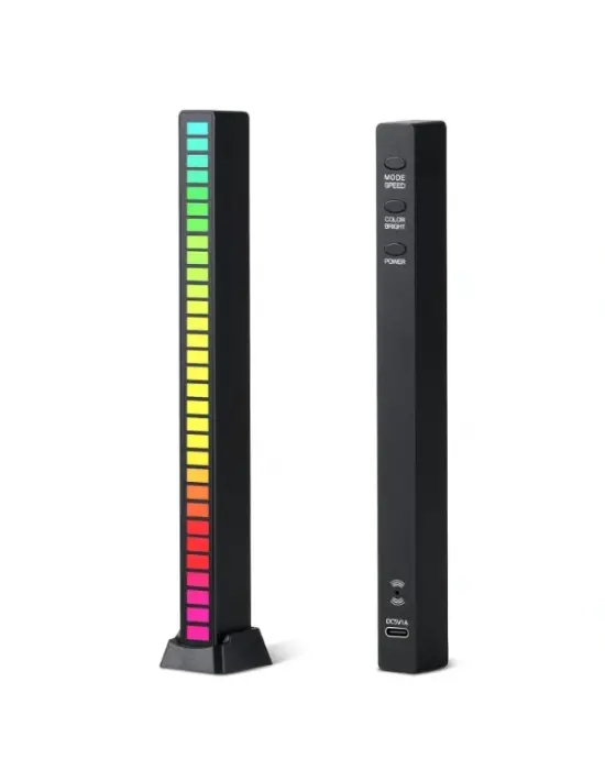 Rgb Sese Duyarlı Taşınabilir Ekolayzer Led Çubuk