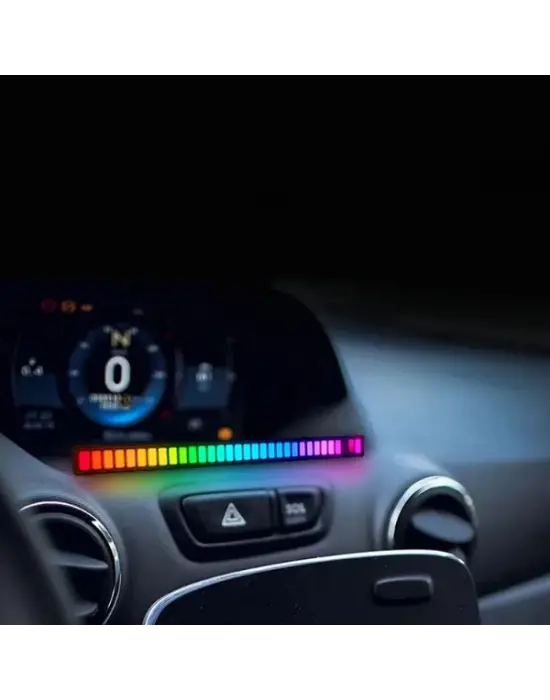 Rgb Sese Duyarlı Taşınabilir Ekolayzer Led Çubuk