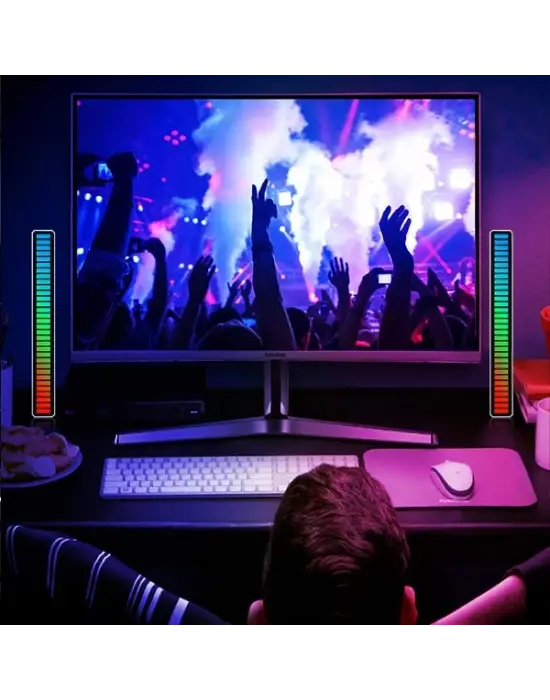 Rgb Sese Duyarlı Taşınabilir Ekolayzer Led Çubuk