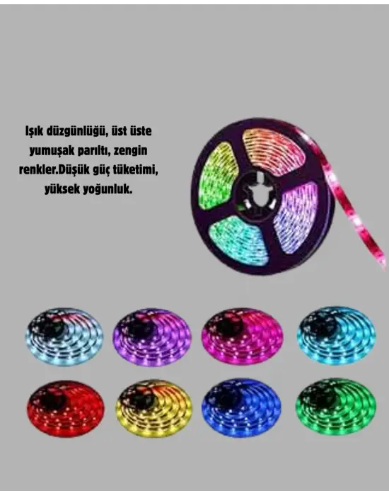 Rgb Smart Şerit Led – Tv Arkası Ve Dekoratif Alanlar İçin Işık Şeridi