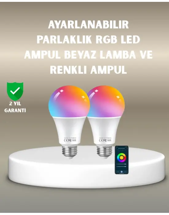 Rgbw Teknolojili Akıllı Led Ampul, Zamanlayıcılı